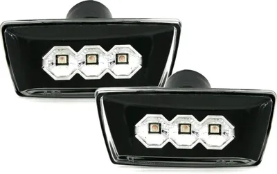 Produktbild von 2x LED Seitenblinker Blinker Set Schwarz für Opel Astra H Zafira B Corsa D