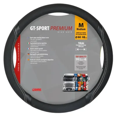 Zdjęcie produktu dla OSŁONA NA KIERownicę GT-Sport, model 98008, wykonana z TPE, kolor czarny
