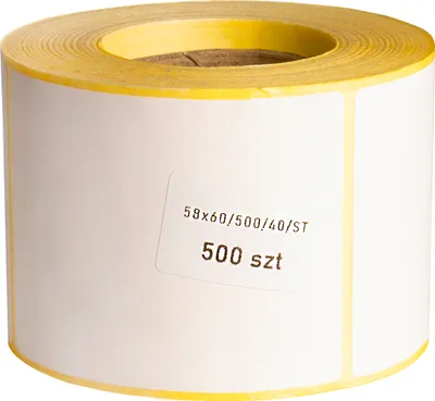 Immagine prodotto di Etichette termiche bianche in rotolo - 58x60 mm - 500 pezzi