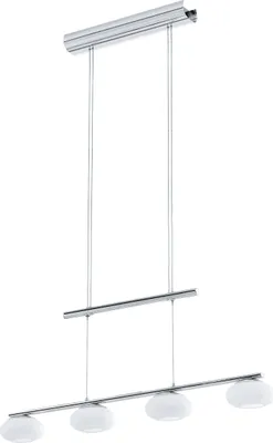 Produktbild von EGLO LED Hängelampe Aleandro 1, 4-flammige Pendelleuchte Esstisch, Hängeleuchte aus Metall, Esszimmerlampe, Küchenlampe warmweiß
