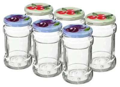 Produktbild von Glas 300 ML 6STK + Deckel LEROY