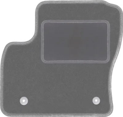 Produktbild von Fahrerfußmatte Velours graphit passend für Ford Kuga MK1 (2011-2013, SUV) – mit Befestigungen – passgenau