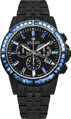 Produktbild von Louis XVI LXVI1181 Herrenuhr Majesté Frosted Iced Out Chronograph 43mm 10ATM