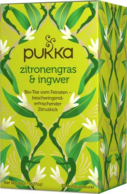 Produktbild von Pukka Herbs  Zitronengras & Ingwer Teemischung, 36 g