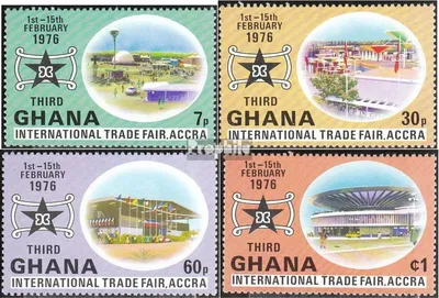 Produktbild von Briefmarken Ghana 1976 Mi 634A-637A (kompl.Ausg.) postfrisch Handelsmesse