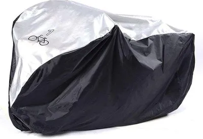 Image de Housse pour VTT, nylon 190T, imperméable, résistante, protection UV, pour vélos de course avec fermeture et sangle réglable, pour le rangement avec cordon de transport