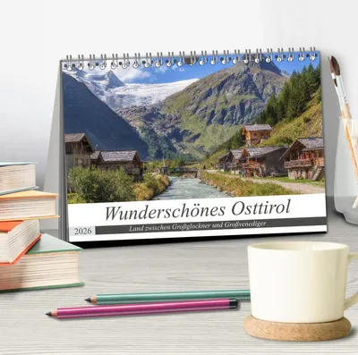 Produktbild von Wunderschönes Osttirol (Tischkalender 2026 DIN A5 quer), CALVENDO Monatskalender