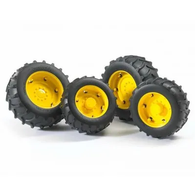 Produktbild von Bruder Zubehör Zwillingsbereifung, gelbe Felgen, 1Set
