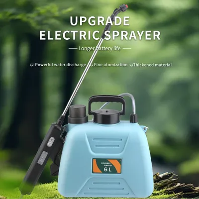 Zdjęcie produktu dla 6L Akumulatorowy opryskiwacz ręczny Opryskiwacz elektryczny Narzędzia rolnicze Konewka Butelka z rozpylaczem Woda Ogród Rośliny