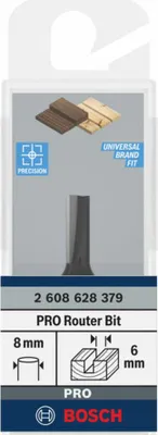 Immagine prodotto di Fresa per scanalature in metallo duro Bosch a 2 taglienti Ø 6,0 mm , 2608628379
