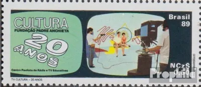 Produktbild von Briefmarken Brasilien 1989 Mi 2306 (kompl.Ausg.) postfrisch Kulturfernsehen