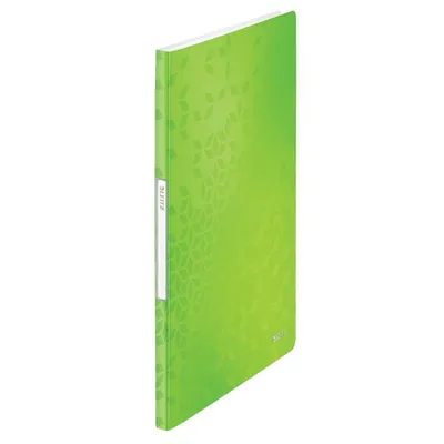 Productafbeelding van Sichtmap Wow A4, polypropyleen, 20 vellen, groene omslag, verpakking met 10 stuks