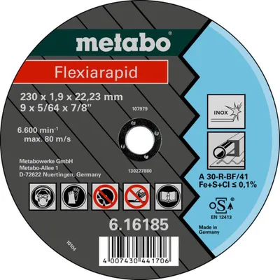 Image de Metabo Flexiarapid 180x1,6x22,2 Inox, 616184000