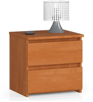 Produktbild von Nachttisch – Beistelltisch – Nachtschrank – 2 Schubladen – Braun – 40 x 40 x 35 cm – Praktischer Nachttisch mit 2 Schubladen