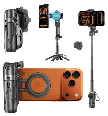 Zdjęcie produktu dla Magnetyczny, Bluetooth, statyw do selfie z funkcją statywu do telefonu komórkowego 4-w-1