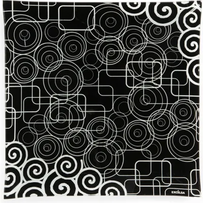 Produktbild von Excelsa platte/tablett Magic glas 30 cm schwarz
