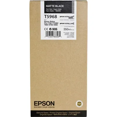 Productafbeelding van Epson UltraChrome HDR T5968 inktpatroon - Matzwart - Inktjet