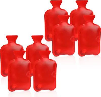 Produktbild von Bestlivings Wiederverwendbarer Taschenwärmer im Mini-Wärmflaschen-Design 8er Pack  – 50°C Sofortwärme, Klick-Aktivierung, bis 500 Anwendungen
