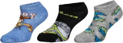 Produktbild von Toy Story Sneaker-Socken Set Strümpfe für Kinder (3 Paar) Blau/Grau/Schwarz 27/30