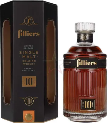 Immagine prodotto di Whisky single malt belga Filliers 10 anni in confezione regalo 43,00 % 0,70 lt.