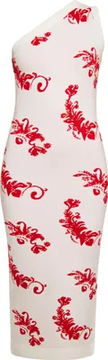 Produktbild von ebeeza damen kleid - wollweiss rot, M