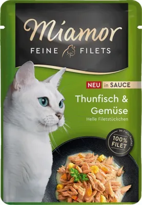 Zdjęcie produktu dla Mokra karma dla kota MIAMOR Feine Filets tuńczyk z warzywami 100g