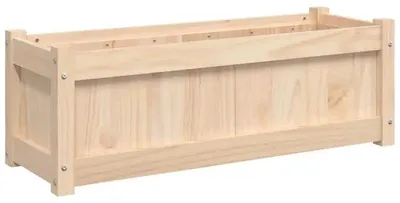 Produktbild von Outdoor Pflanzkasten - Blumenkasten 90x31x31 cm - Massives Kiefernholz - Rustikaler Pflanzkübel - Für Garten und Balkon
