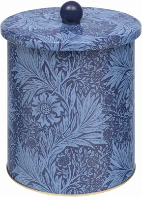 Imagen del producto de Meander, maceta decorativa, flores y hojas, azul, Ø 16,5 x 17,5 cm