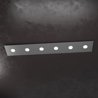 Image de Applique moderne Eccentric Metal Anthracite Grey 6 Lights Gx53