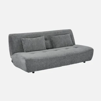 Immagine prodotto di sweeek - Divano letto a 3 posti con rivestimento in ciniglia - Grigio