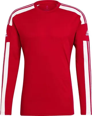 Produktbild von Adidas Squadra 21 Trikot Langarm Herren - Rot / Weiß  | Größe: XS