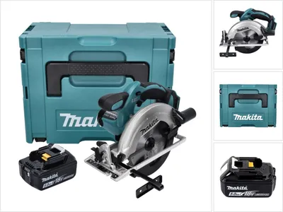 Obrázek produktu pro Akumulátorová okružní pila Makita DSS 611 T1J 18 V 165 mm + 1x akumulátor 5,0 Ah + Makpac - bez nabíječky