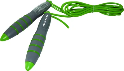Produktbild von Tunturi Digital Sprint Rope – Springseil – Sport Springseil – Fitness Springseil – Mit Zähler – Grau/Grün