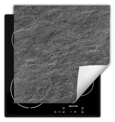 Image de DarHaus Plaque de recouvrement pour cuisinière 50x52 cm Tapis antidérapant Enroulable, gris - ardoise