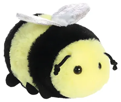 Obrázek produktu pro Aurora, 31858, Mini včelka Flopsie, 20,5 cm, ekologická měkká hračka, černá a žlutá