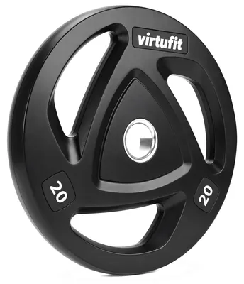 Produktbild von VirtuFit Olympische Gummi-Hantelscheibe 20 kg 3-Griff 50 mm