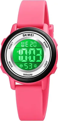 Produktbild von Wasserdichte Digitaluhr für Damen – Stilvolle Damenuhr mit LED-Leuchtdisplay, weichem Gummiarmband,komfortabel und modern, ideal für Alltag & Freizeit