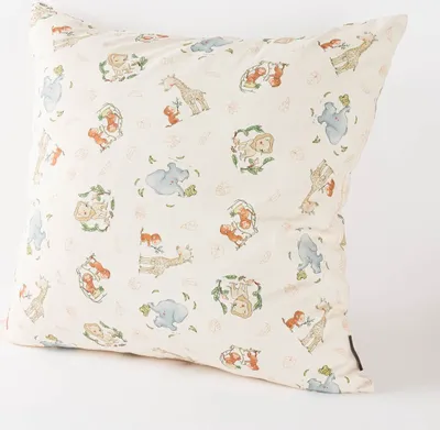 Produktbild von Kissenhülle Dschungeltiere beige bunt div. Größen SCHÖNER LEBEN Größe 80x80cm (HxB) 80x80cm (HxB) Größe