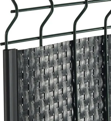 Produktbild von Abschlussleiste für Sichtschutzstreifen 19 cm 10 Stück, schwarz