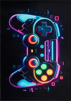 Produktbild von Tapiso Kinderteppich COSMO GAME mit buntem Gaming-Motiv, rutschfest, pflegeleicht 180 x 250 cm