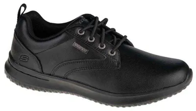 Productafbeelding van Skechers heren veterschoenen, sportief model, rubberen zool, zwart