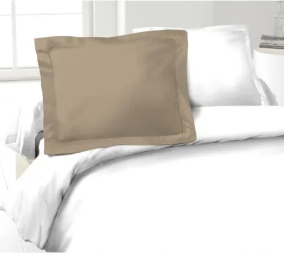 Produktbild von Kissenbezüge 2er Set, 100% Baumwolle, 50x70 cm, Beige, 54 Fäden,