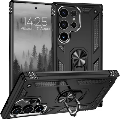 Produktbild von Armor Outdoor Handyhülle für Samsung Galaxy S24 Ultra Handy Panzer Case Cover Schutzhülle Farbe: Schwarz