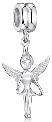 Produktbild von MATERIA by Matthias Wagner Elfe Schmuck Anhänger 925 Silber Dangle Bead für Armband & Kette 514