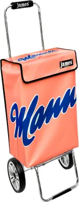 Produktbild von James Einkaufstrolley - MANNER - stabiler Einkaufswagen mit individuellem Design - einfarbig: orange in Ausführung: Chrome19