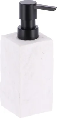 Produktbild von Seifenpumpe/Spender Ruby - weis - Kunststein - 18 cm - 260 ml