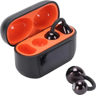 Produktbild von Drahtlose Ohrhörer Bluetooth 6.0 Kopfhörer HIFI Bass Stereo-Ohrhörer Sport-Ohrhörer Schwarz Orange
