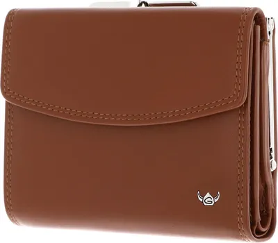 Produktbild von Golden Head Leder Geldbörse Polo RFID Protect Bügelbörse 2123 Cognac braun