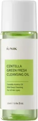 Image de iUNIK Centella Green Fresh Cleansing Oil 25 ml mini - huile démaquillante
