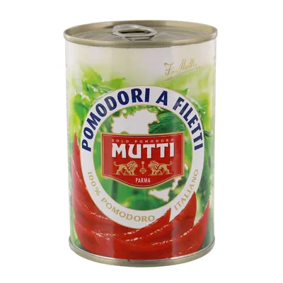 Obrázek produktu pro Mutti Parma Filetti di Pomodoro geschälte Tomatenviertel 400g